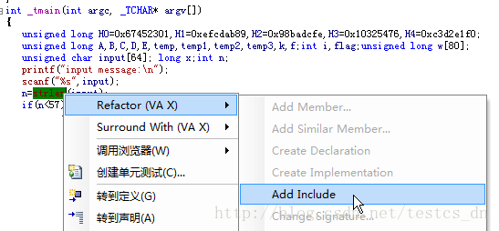 c语言实现SHA-1算法