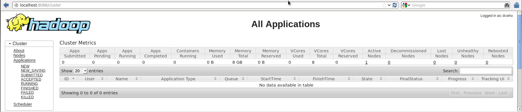 Hadoop Application Cluster