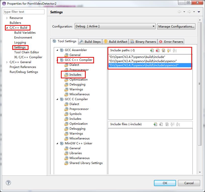 Eclipse CDT配置OpenCV项目