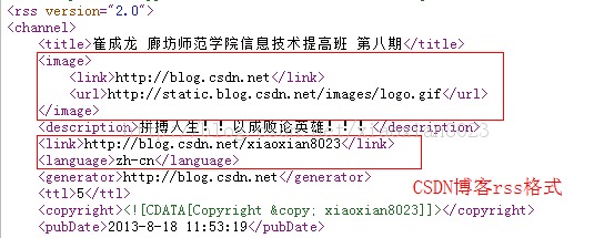 Java实现Web版RSS阅读器（四）定制自己的Rss剖析库myrsslib4j