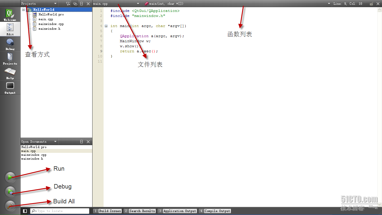 Qt学习之路(2)：Hello,world!