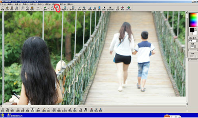 怎么用acdsee去掉图片中多余的人