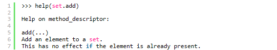 python集合的相关概念