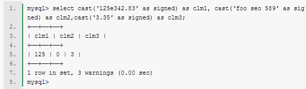 mysql数字类型的数据如何进行转换？