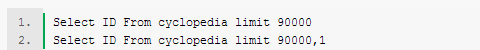 关于mysql的limit命令的详解