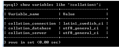 关于mysql的编码问题的详解