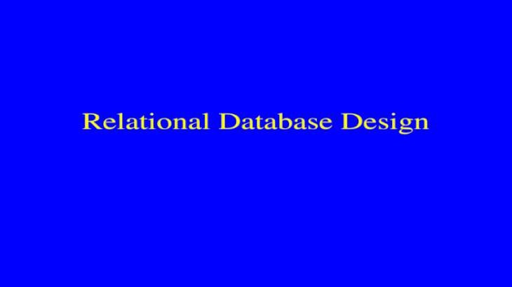 Database Design代写
