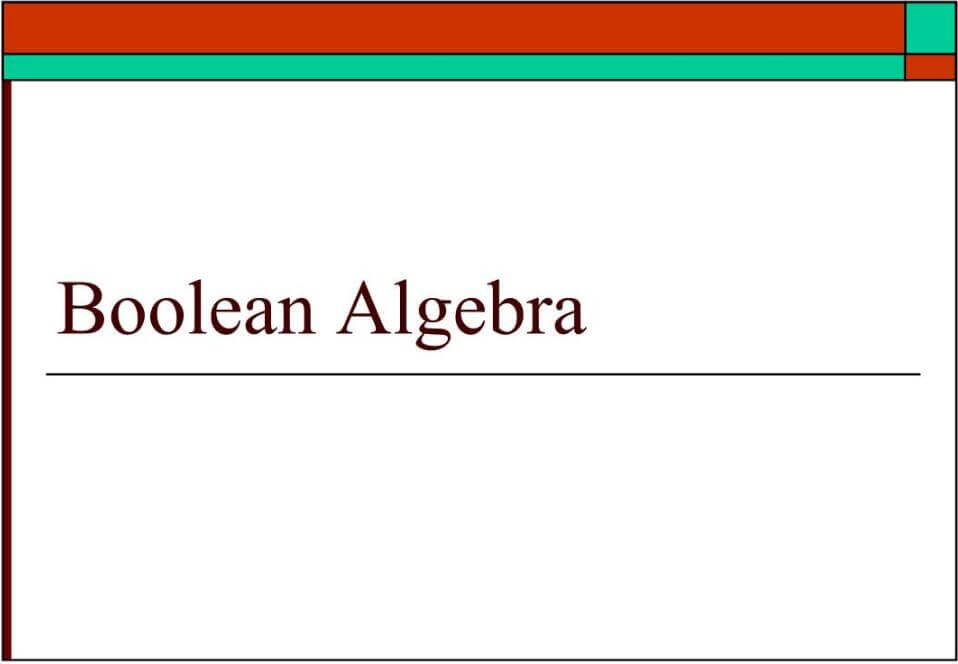 Boolean Algebra代写